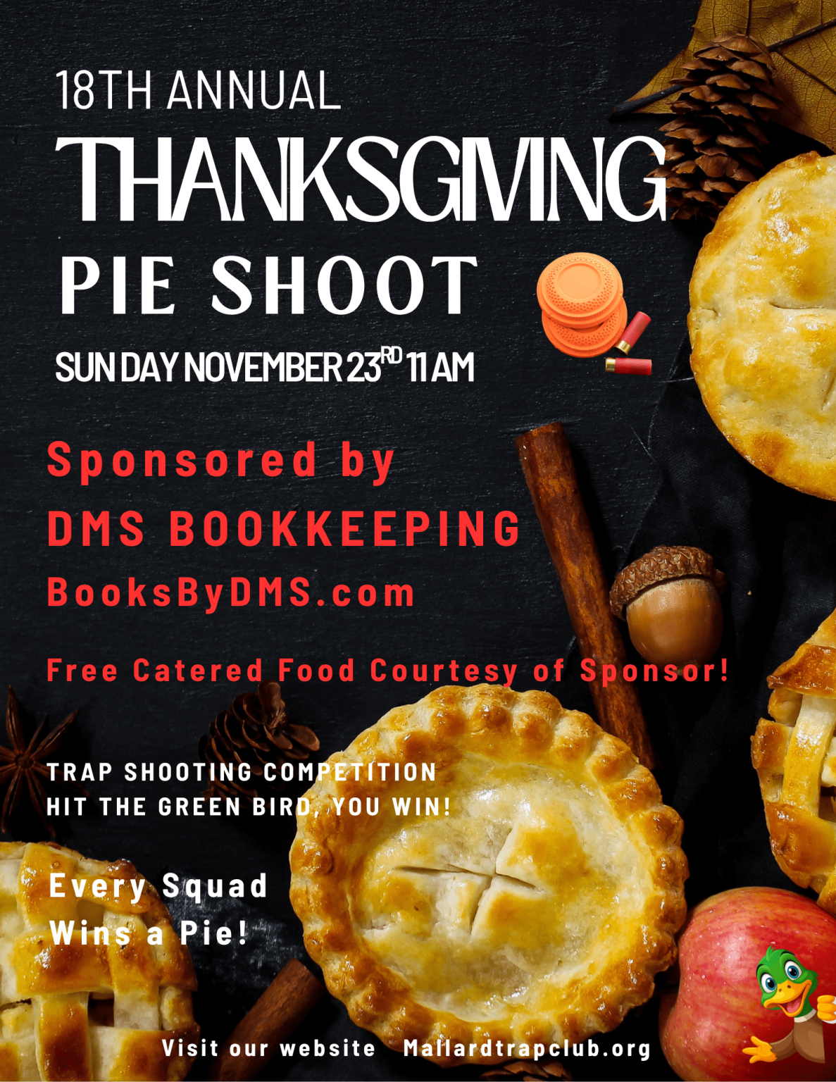 Thanksgiving Pie Shoot – Mallard Trap Club